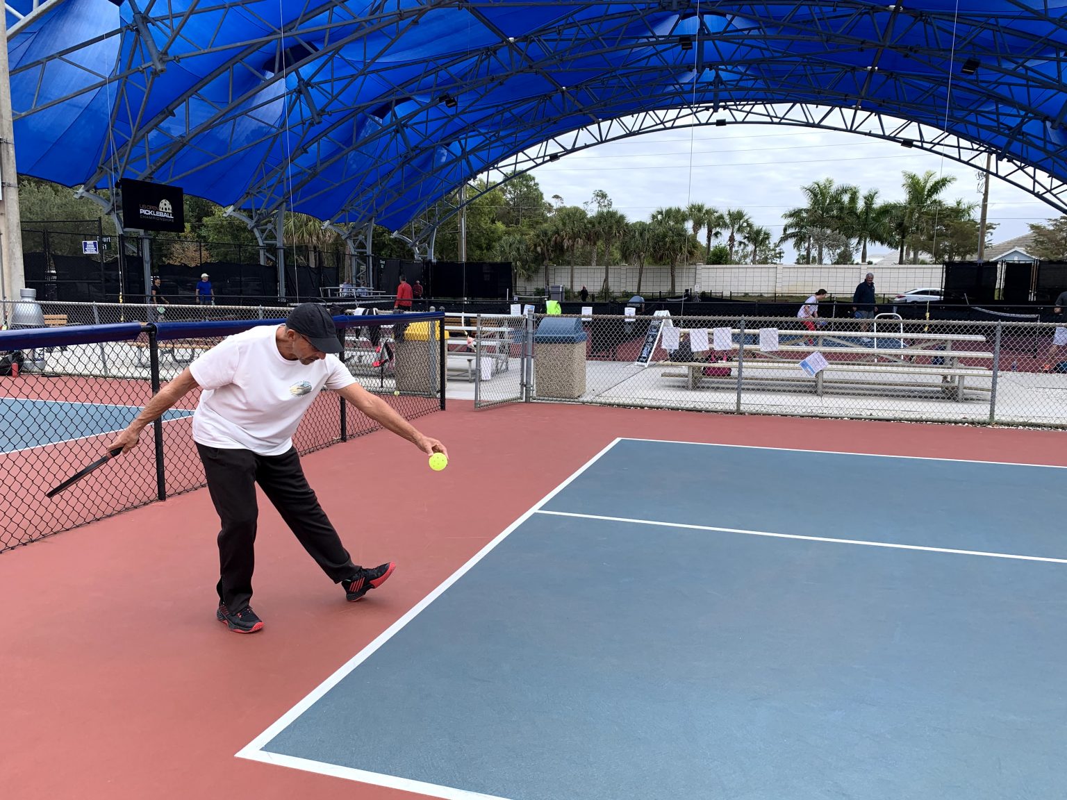 The Pickleball serve