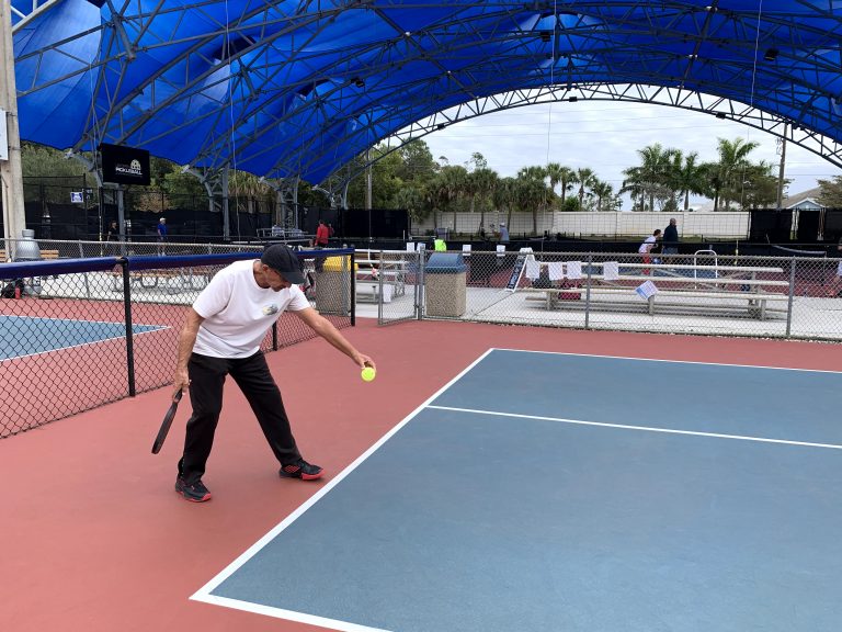 The Pickleball serve
